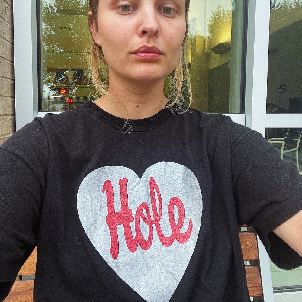 Rare 1994 'Hole' band tshirt from "Live Through This" concert